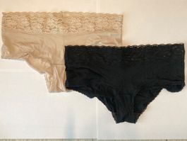 Duopack Unterhosen Rosa Schwarz S