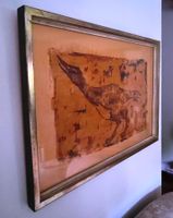 Kunstdruck / Bild im Rahmen "Vogel" – Mid-Century Stil