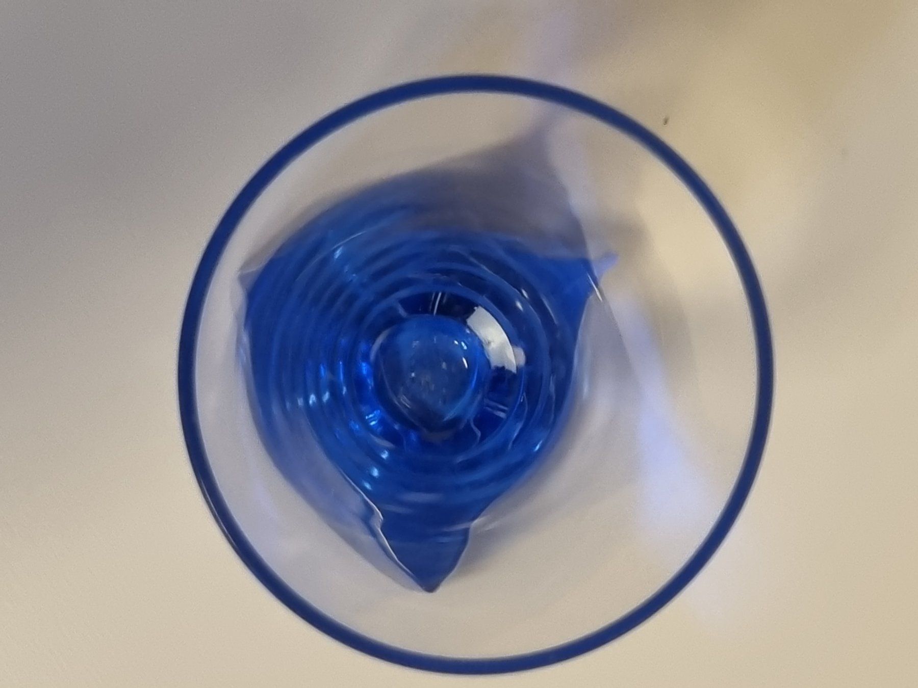 Bicchieri: Design Glasbecher Sarner Kristall blau 11cm – Usato da Scharnachtal venduto da devin03 4