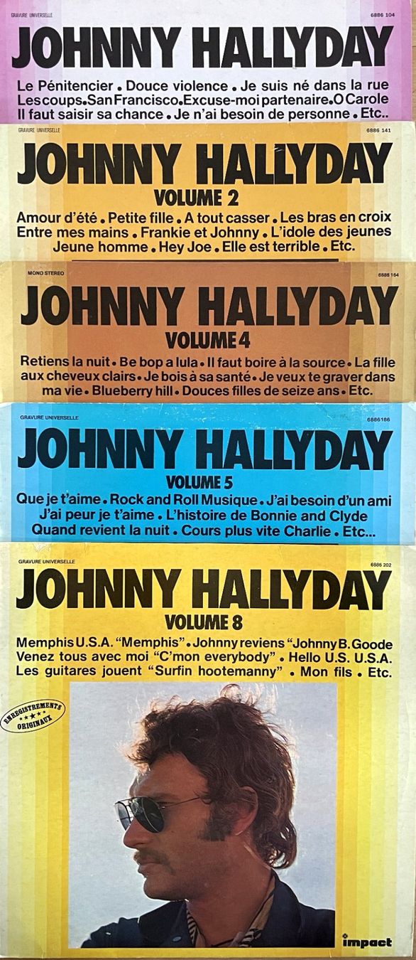 Dischi in vinile: Johnny Hallyday - 5 LP's Impact Records – Usato da Savagnier venduto da Ne2065 1