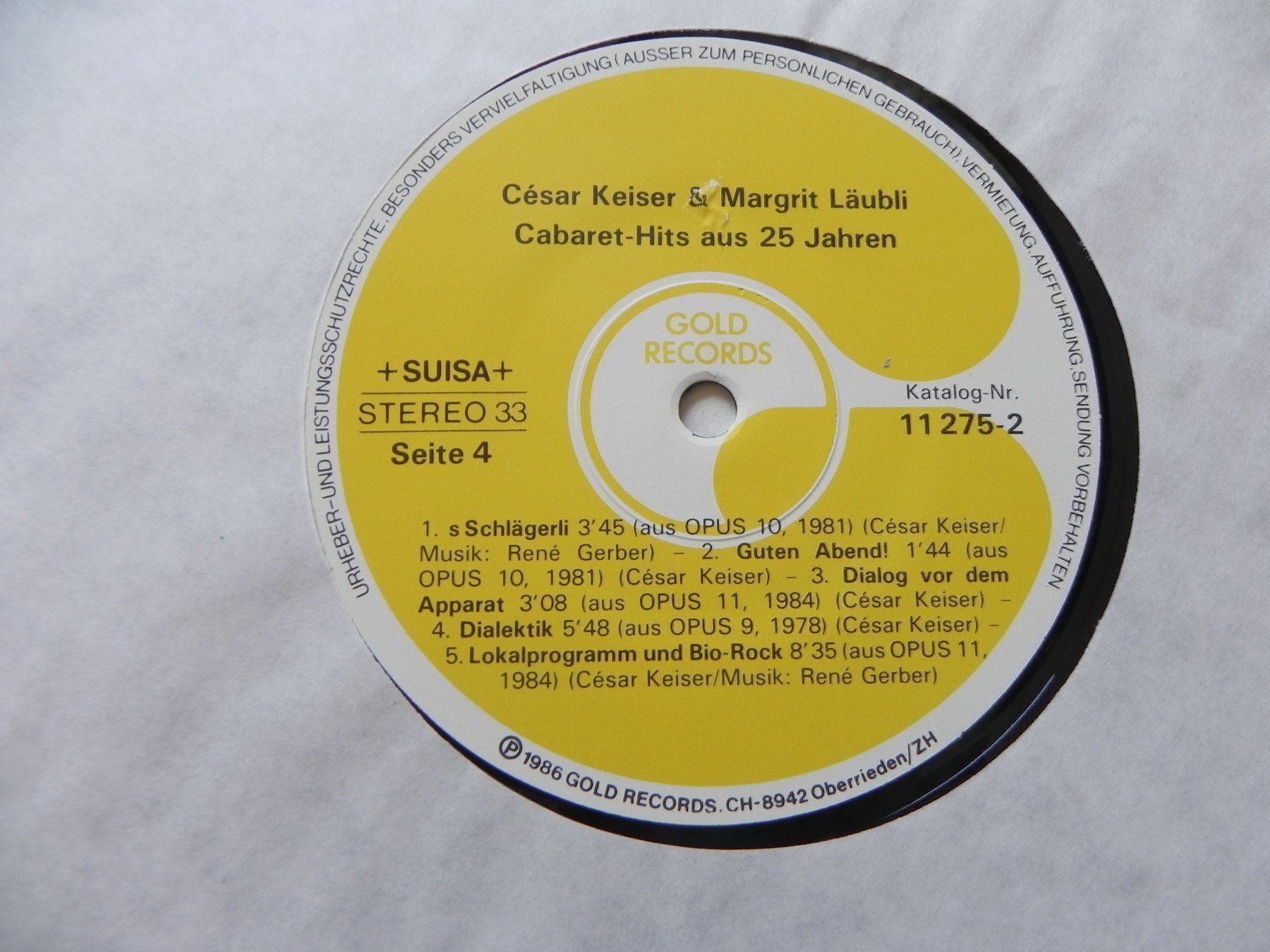 Dischi in vinile: Doppel LP Margrit Läubli & César Keiser – Usato da Siebnen venduto da krimsie 7