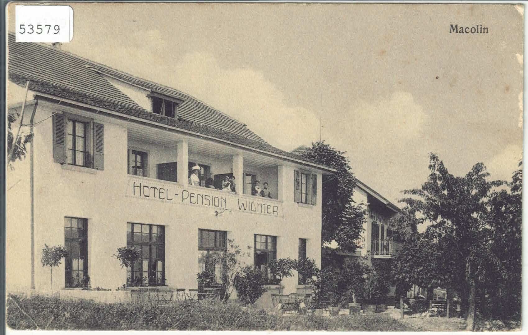 Ansichtskarten: Macolin - Hotel-Pension Widmer - animee – Gebraucht aus Ettingen von Kartenplanet