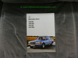 Mercedes-Benz S-Klasse W126 1980/03 Prospekt deutsch