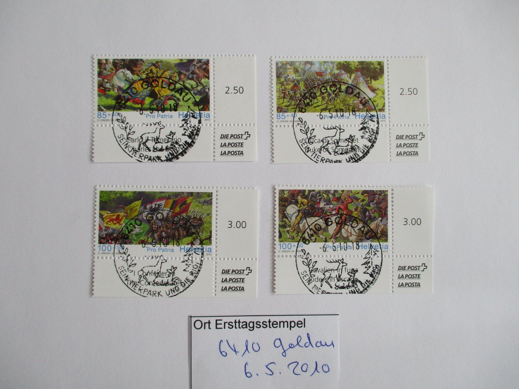 Alle Briefmarken: Voll Ort Ersttagsstempel 6410 Goldau – Gebraucht aus Langnau b. Reiden von Aktuell88