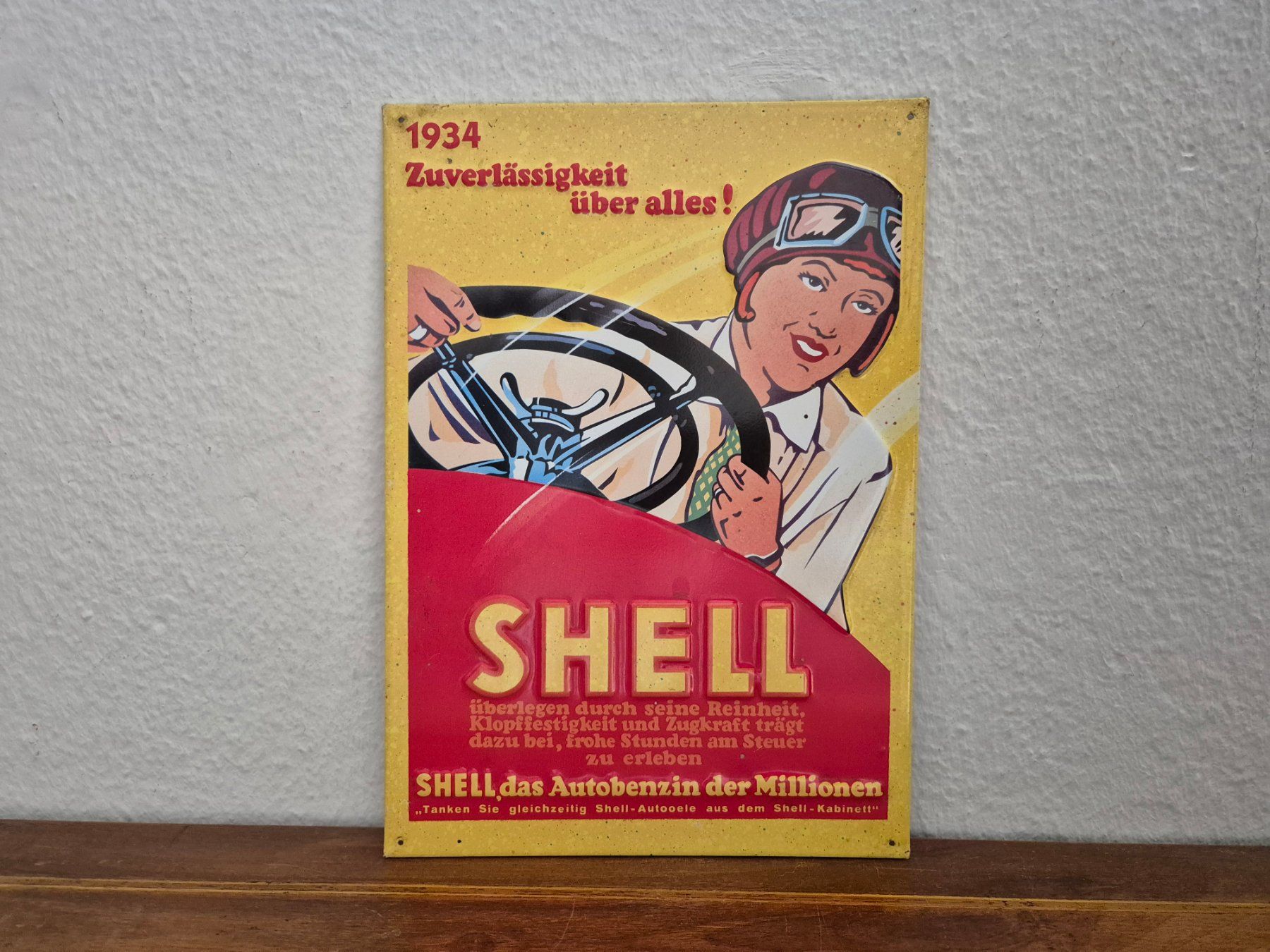 Shell Schilder: Blechschild Shell Tankstelle Tanksäule Limitiert 1994 Blech – Gebraucht aus Neuhausen von rraayy