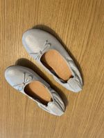 Copenhagen Kids – Silberne Leder-Ballerinas, Grösse 36