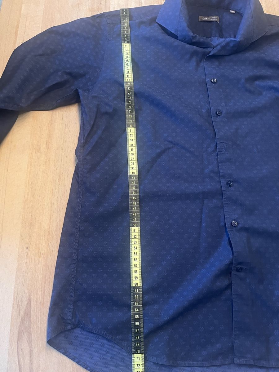 Camicie: J.J. Benson Hemd, Grösse XL, Dunkelblau – Usato da Rikon im Tösstal venduto da stupsi99 5