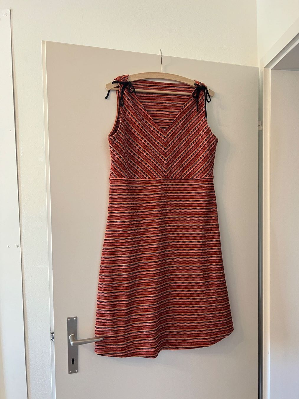 Vestiti: Sommer Kleid orange gemustert, Grösse M/L – Usato da Zürich venduto da ViolettRosenRot 2