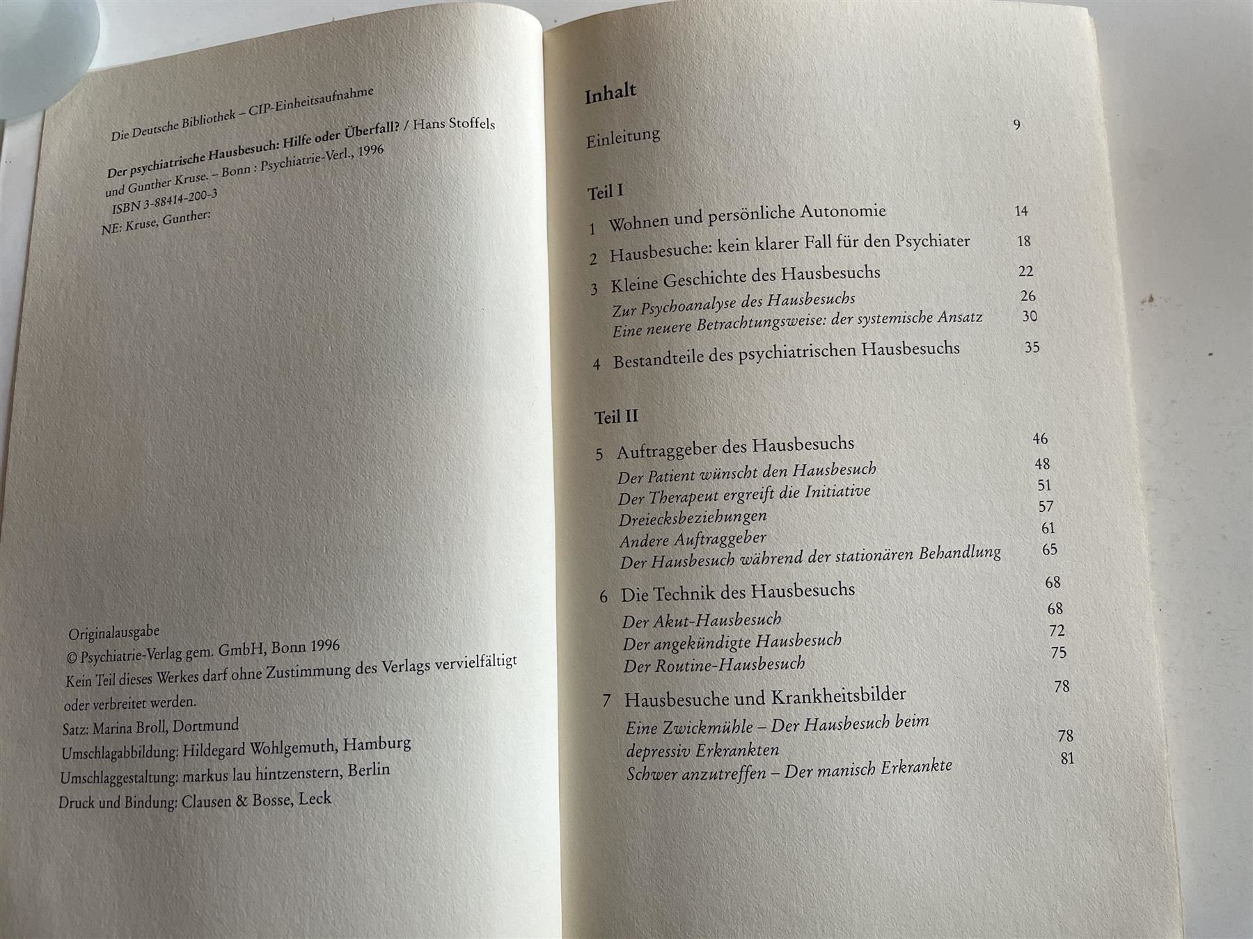 Libri: Der psychiatrische Hausbesuch - Hilfe oder Überfall? – Usato da St. Gallen venduto da elk2020 3