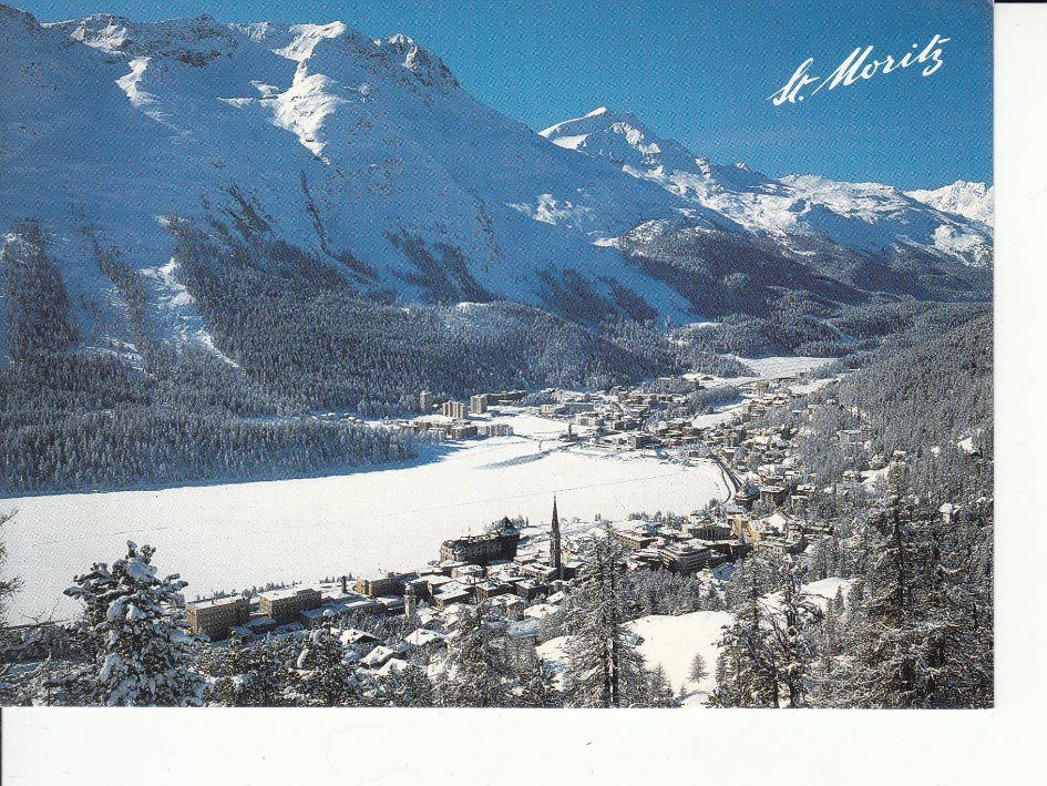 Cartoline postali: St. Moritz 4 um 1995 – Usato da Bürglen TG venduto da StampGraf
