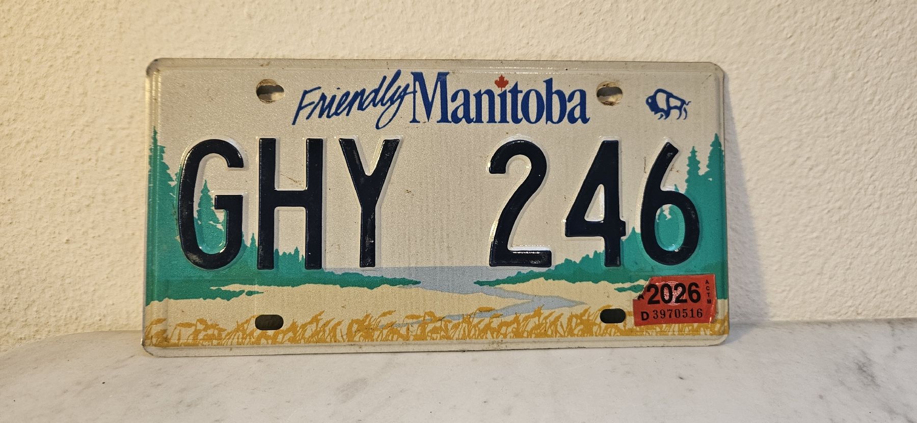 Insegne: Nummernschild Manitoba, Kanada – Usato da Belp venduto da Ginus85