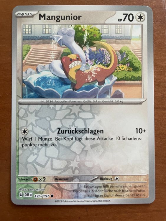 Pokémon Carte collezionabili: Pokemon Mangunior Reverse (Versand gratis) – Nuovo (secondo la descrizione) da Chur venduto da Angerson