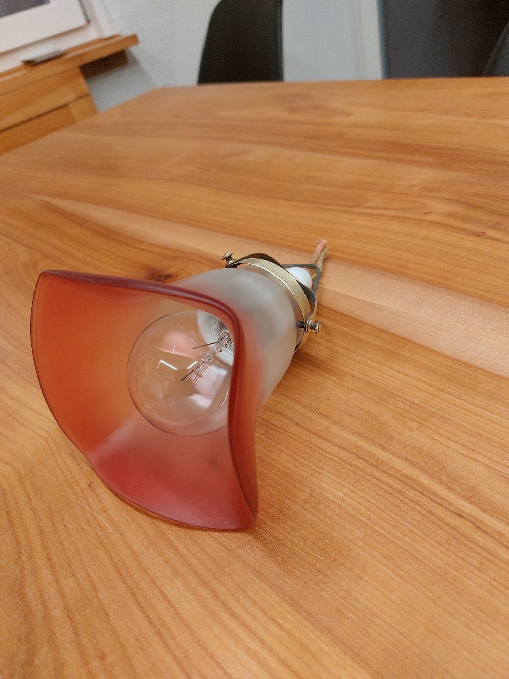 Lampade: Antike Tulpenförmige Deckenlampe – Usato da Ganterschwil venduto da HeidiuPeter 2