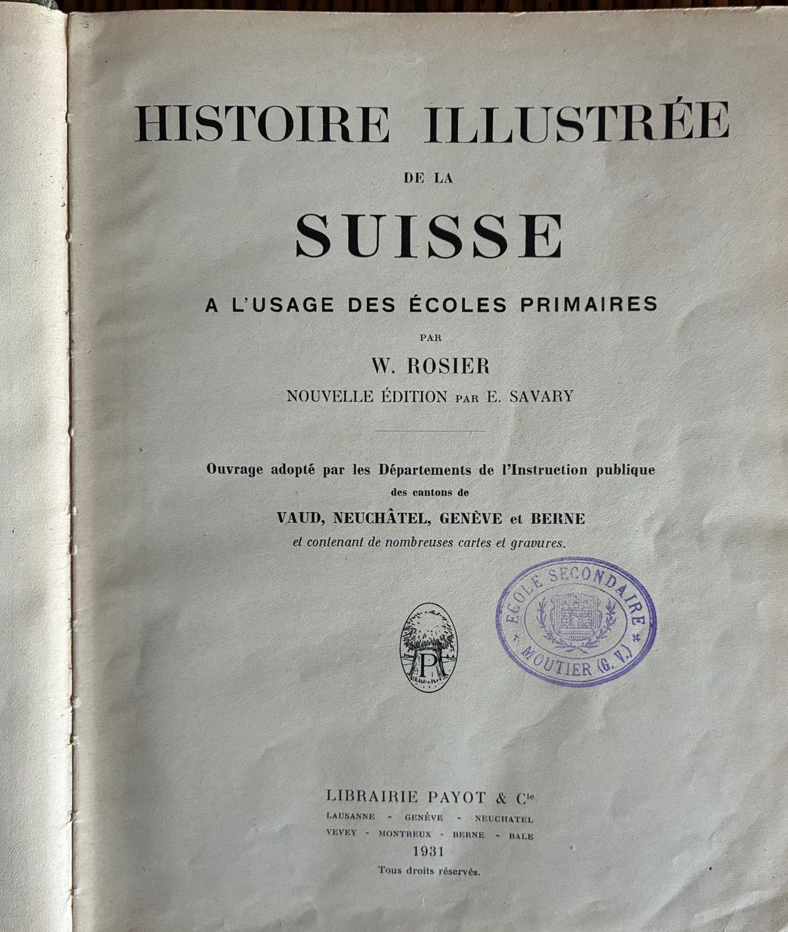Libri: Histoire illustrée de la Suisse – Usato da Moutier venduto da lebadin 1
