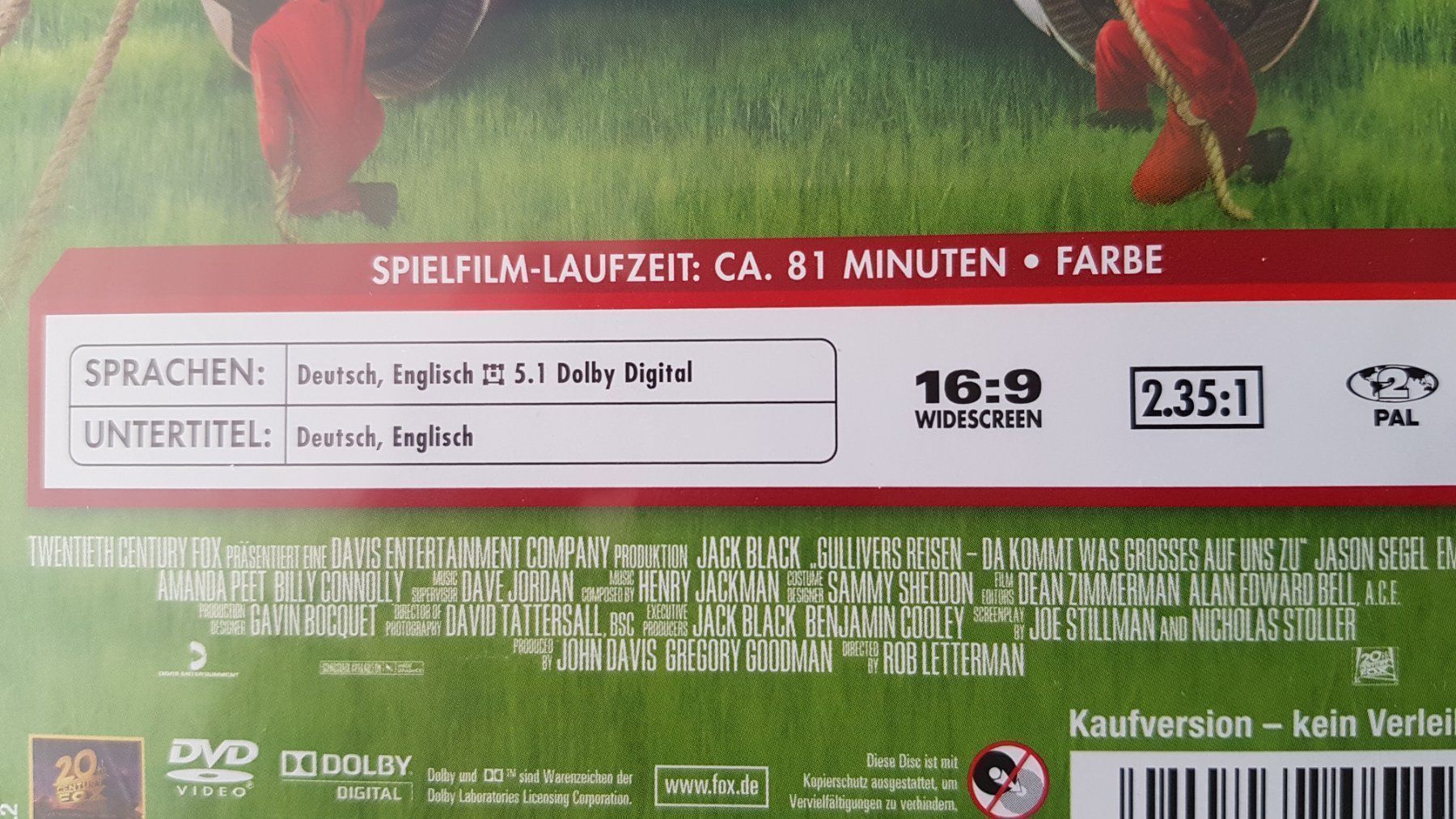 Tutti i DVDs: DVD Gullivers Reisen / Jack Black – Usato da Oetwil am See venduto da fineli2 1