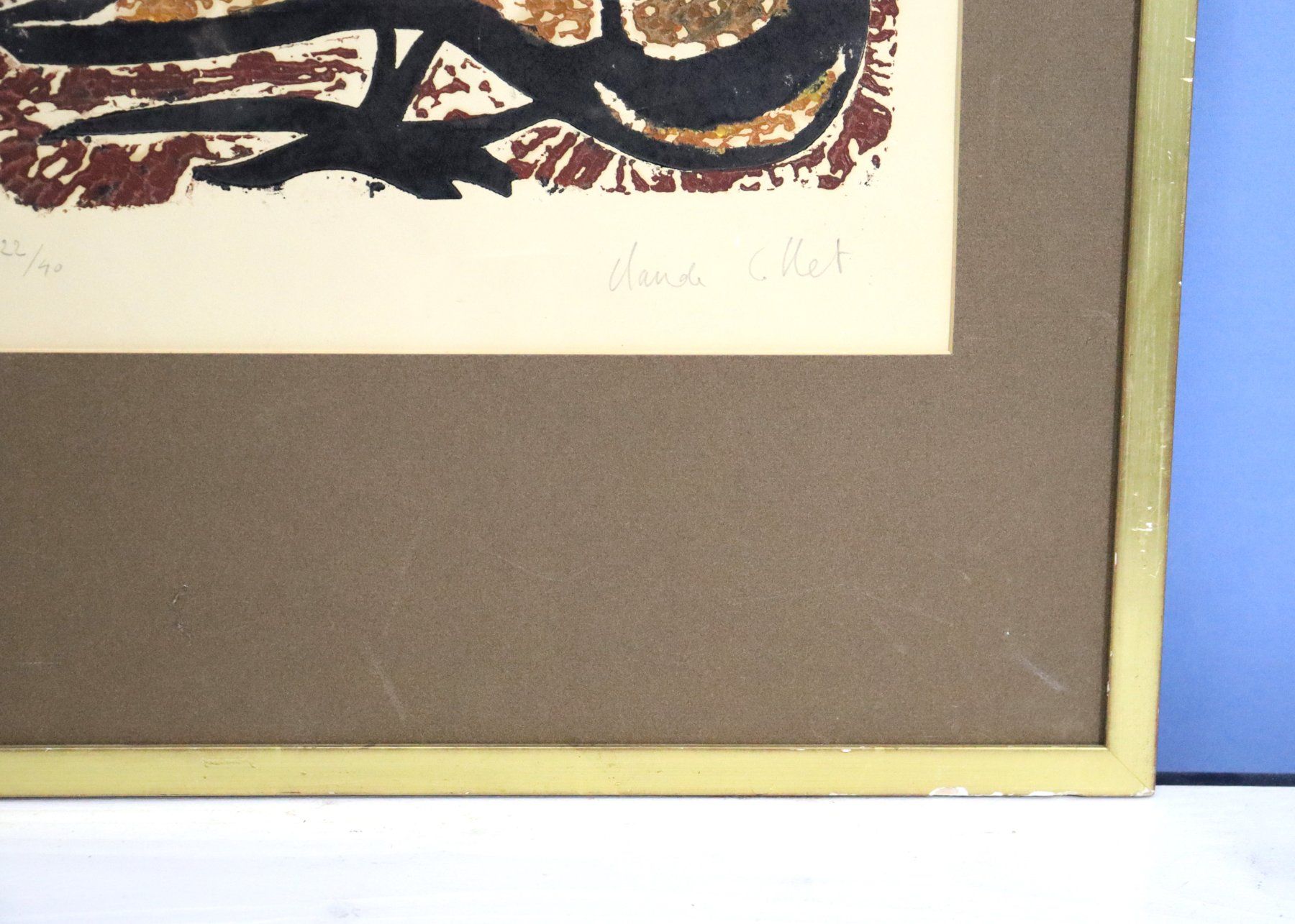 Arts picturaux & lithographies: Claude Collet 1929-2007, Lithographie "Taube" – D'occasion à Zug par Kunst-Fundgrube 8