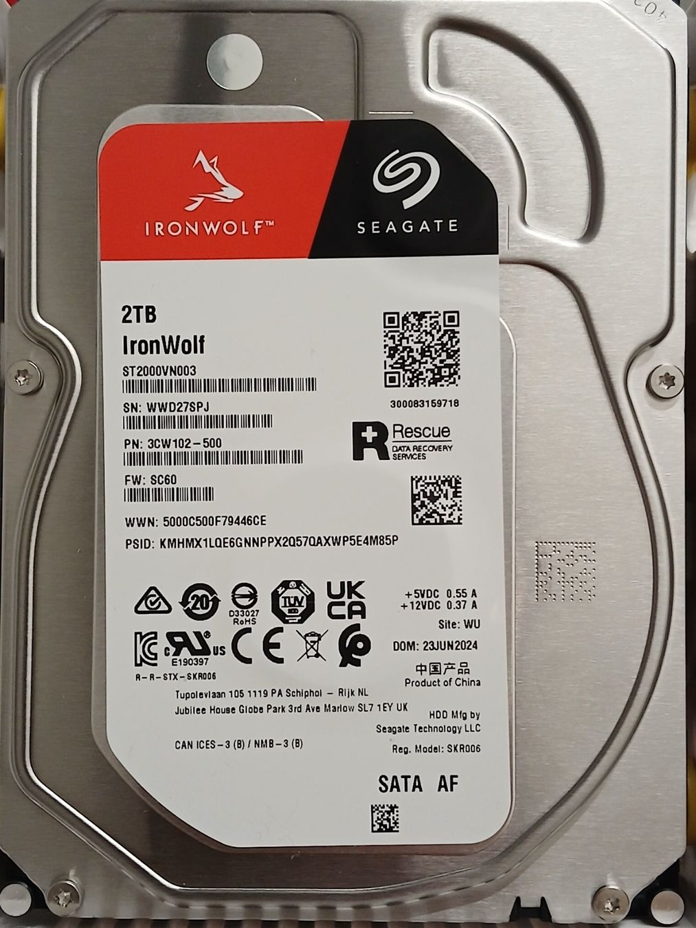 Seagate Disques durs: Seagate IRONWOLF 2TB harddisk – Neuf (Voir description) à Zürich par Marco-2nd-hand 1