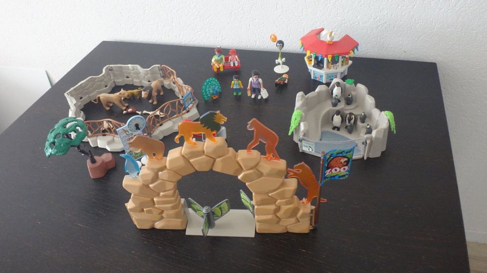Figurine Playmobil Licorne Zoo - Petit Format Vert, Occasion, Origine Allemagne