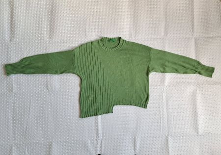 Grüner Strickpullover, Grösse XS, stylisch & modern!