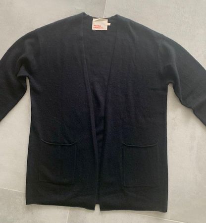 Long gilet noir 100% cashmere de Absolut Cashmere