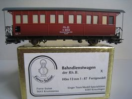 Ferro Suisse X 2 9059/9060,Rhb Bahndienstwagen, Fertigmodell