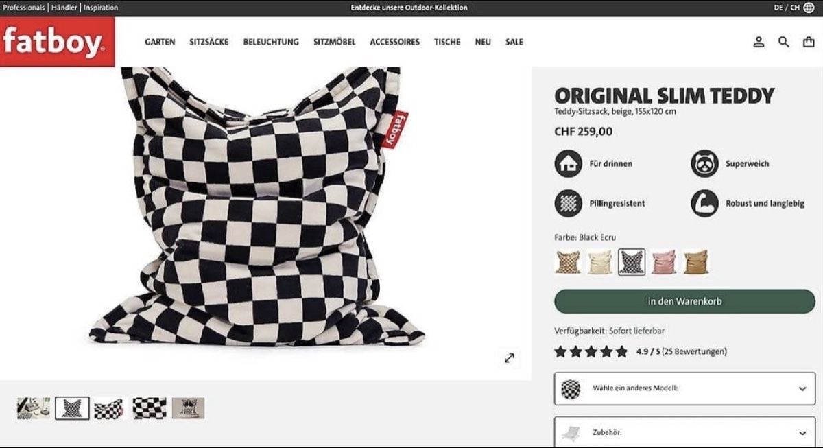 Fatboy Coussins: Fatboy sitzsack – Neuf (Voir description) à Jona par Gregga 3