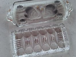 2 STK CAKESPLATTEN AUS GLAS