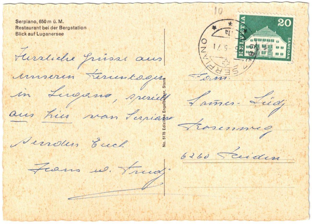 Cartoline postali: Serpiano - 4 Bild AK – Usato da Binningen venduto da Mountainrider 1