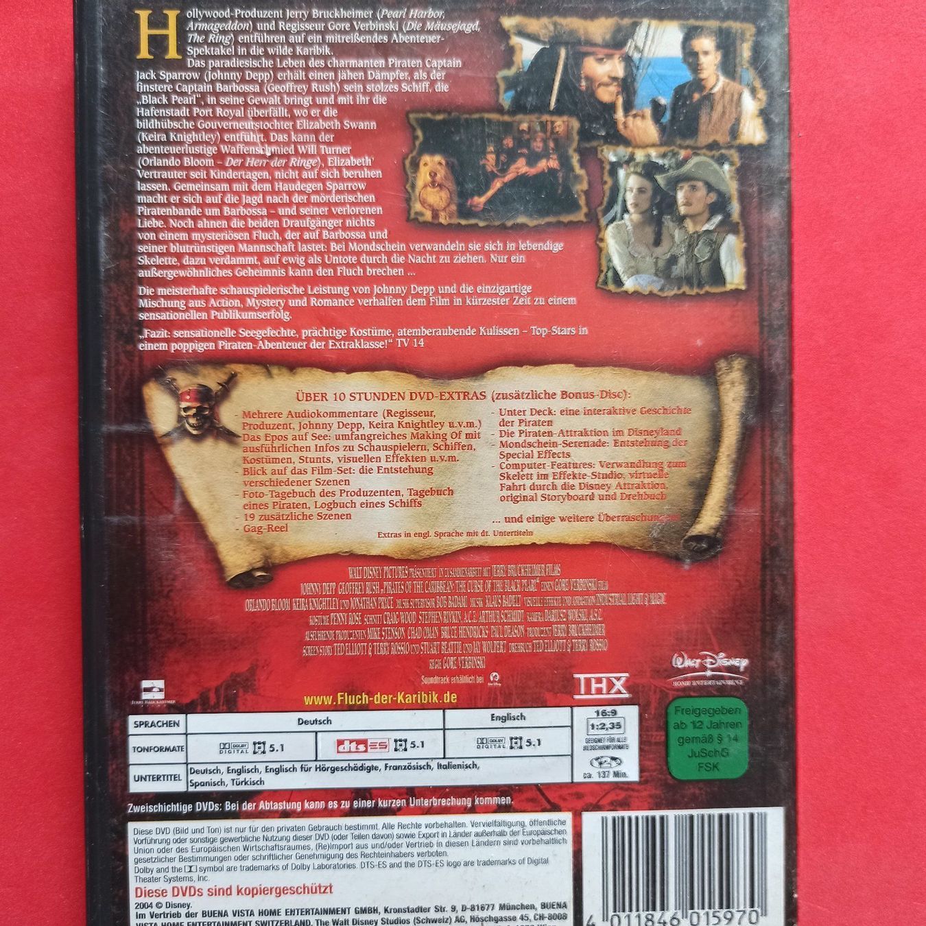 Tutti i DVDs: Fluch der Karibik – Usato da Dübendorf venduto da kb86_MOVIE 1