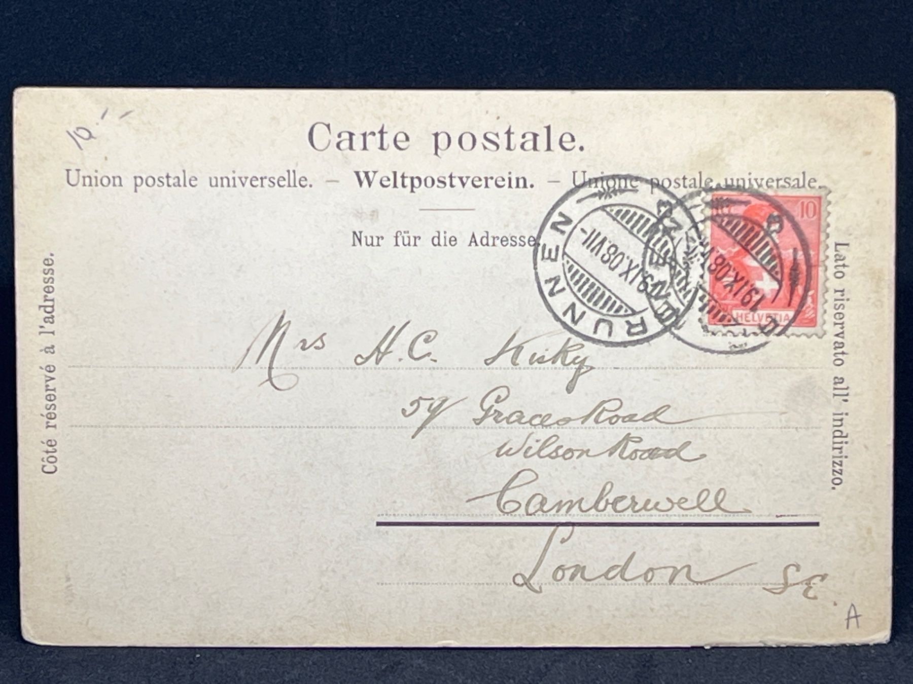 Cartoline postali: Tell-Denkmal – Usato da Widnau venduto da Brusi9 1