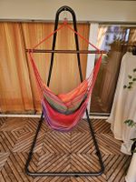 Fauteuil suspendu hamac toile coton support métal