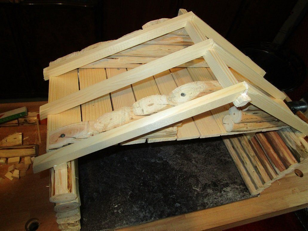 Articoli in legno: Krippe im Blockhausstil – Nuovo (secondo la descrizione) da Erlinsbach venduto da Bgig 3