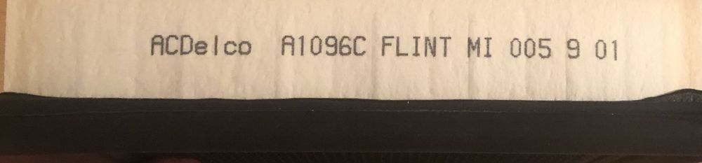 Tutti pezzi di ricambio auto: AC Delco Luftfilter A1096C 25096932 NOS – Nuovo e nell'imballaggio originale da Neuenhof venduto da Boh1 4