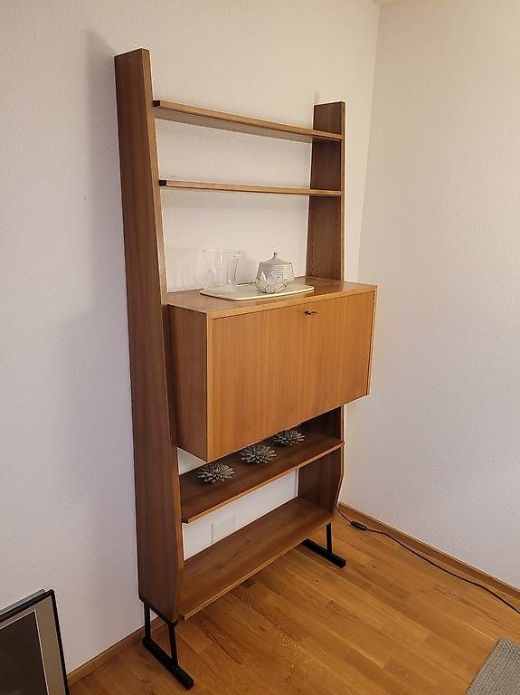 Scaffali: Mid century vintage Teak Regal/Bar – Usato da Grosshöchstetten venduto da kids04 4