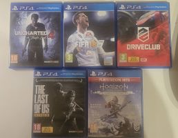 5 PS4 Spiele Paket – Last of Us, Uncharted 4, Horizon, Drive