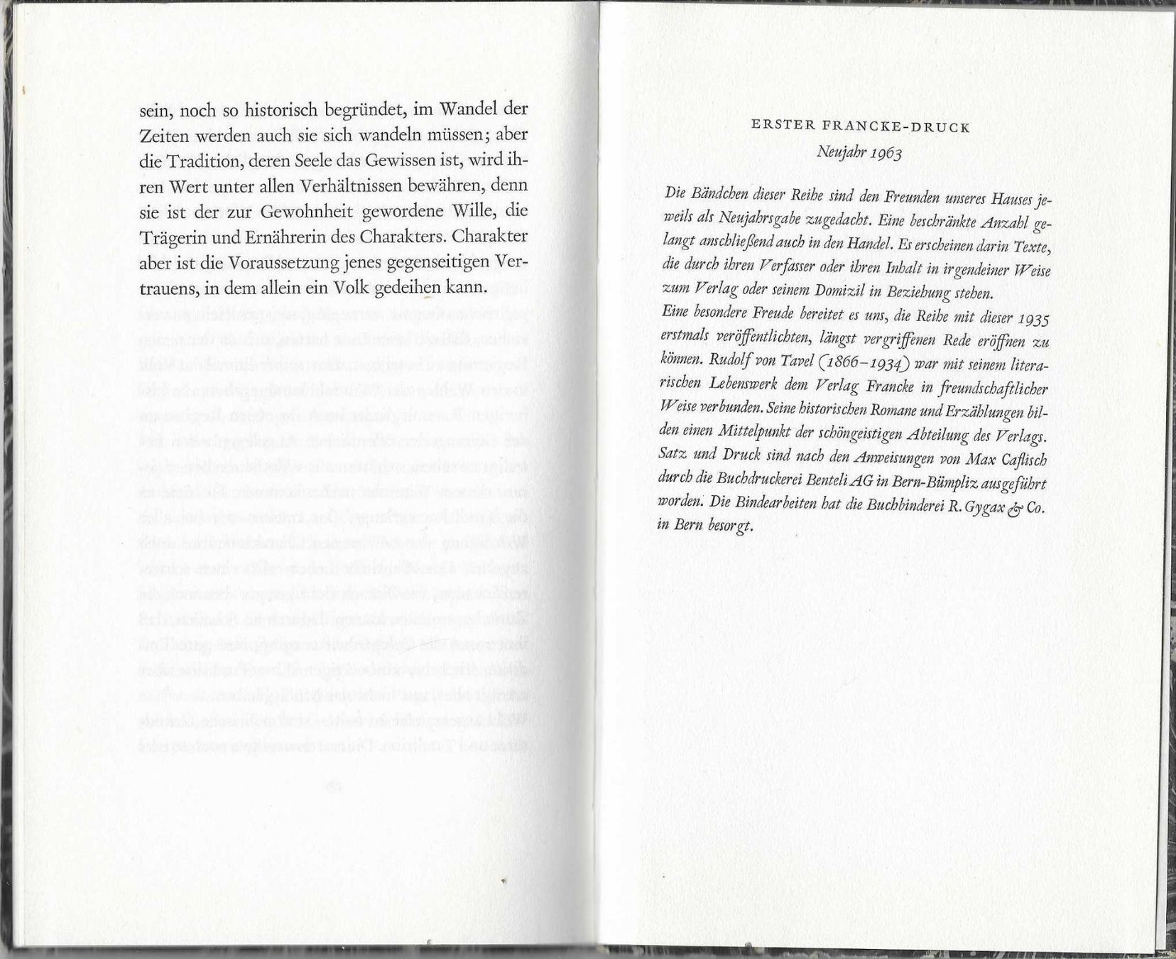Libri: Rudolf von Tavel  Vom Wert der Tradition – Usato da Flims - Dorf venduto da Stagediver 3