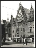 Fotografie Breslau, Mark am Rathaus mit 
