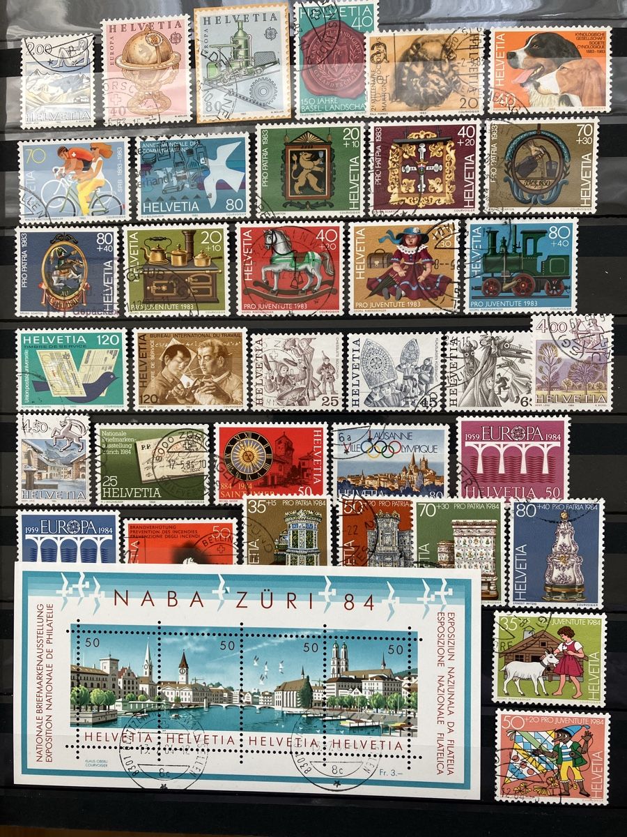Tutti i francobolli: Schweiz CH 1980-87 Komplett 5s – Usato da Cham venduto da Diablo1232 2
