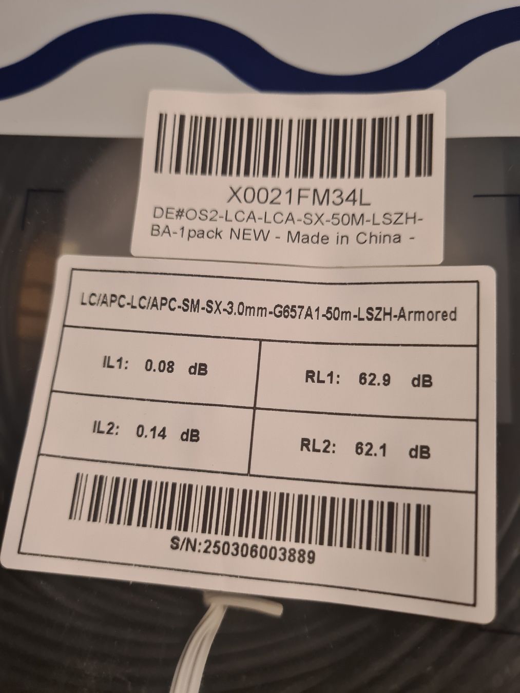 Kabel: Glasfaser LWL patchkabel – Neu und originalverpackt aus Düdingen von Boongo 1
