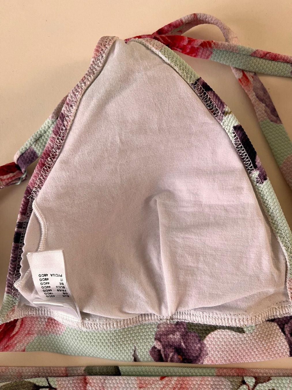 Lascana Costumi da bagno & Bikini: LASCANA, Bikini, Grösse 42C/D, Farbe Hellgrün mit Blumen – Nuovo e nell'imballaggio originale da Rudolfstetten venduto da gst_g7xl 2