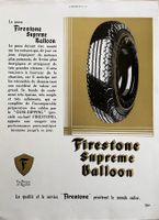 Firestone Reifen - Alte Werbung / Ancienne publicité 1929