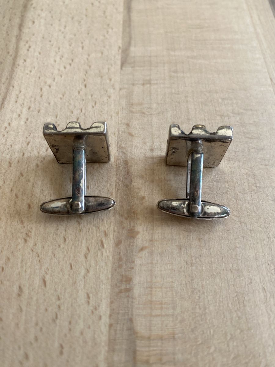 Manschettenknöpfe: Vintage Manschettenknöpfe, Silber 835 – Gebraucht aus Gossau ZH von Ise33 1