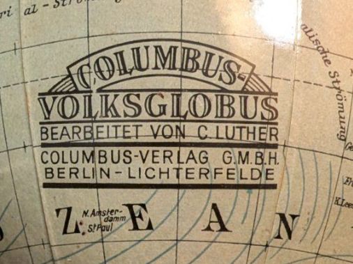 Altro in Decorazioni & Accessori: Antiker Columbus Volksglobus, ca. 35 cm – Usato da Mönchaltorf venduto da Blechfreund 1