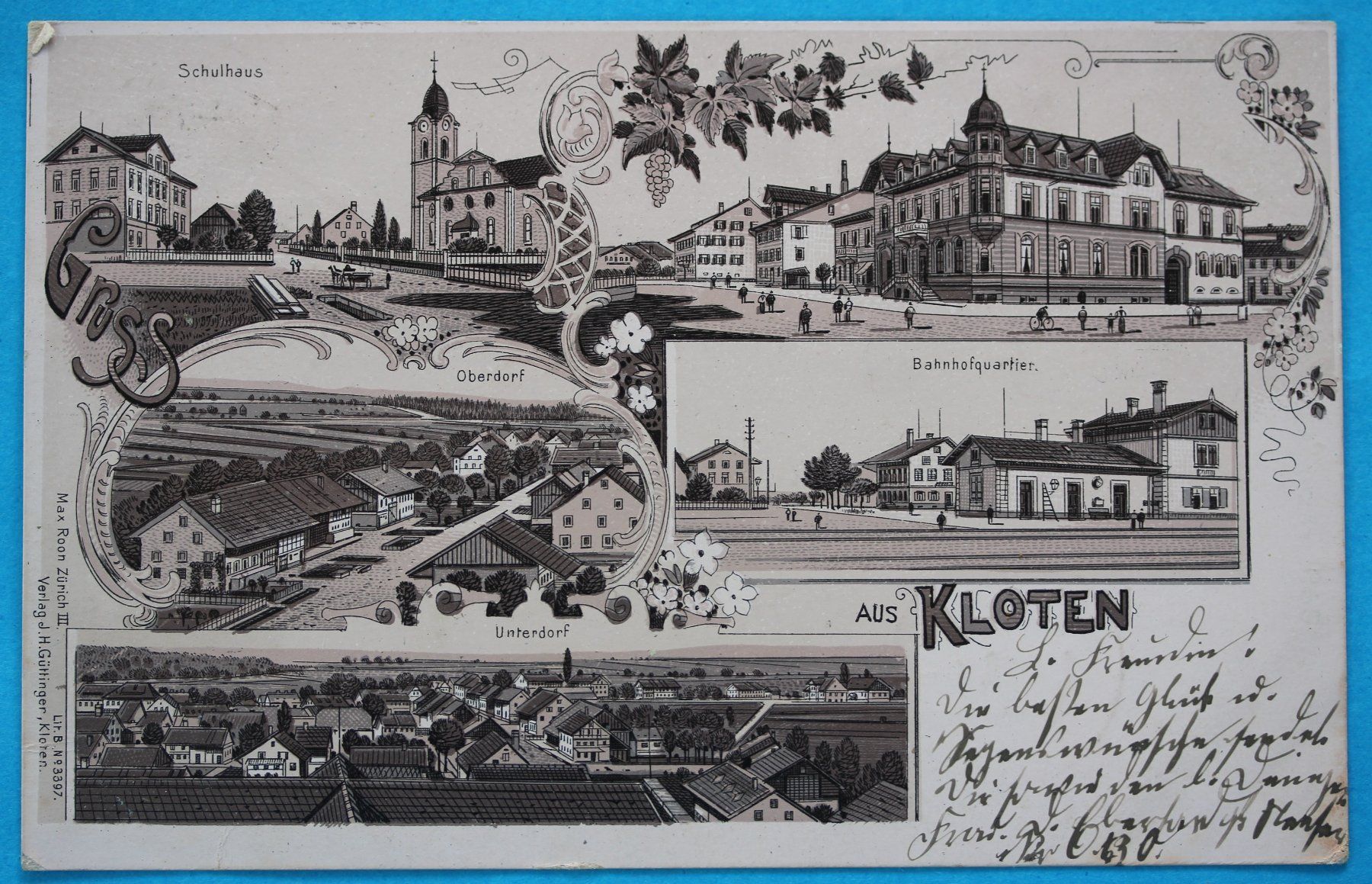 Cartes postales: KLOTEN LITHO AK – D'occasion à Lotzwil par pirolh