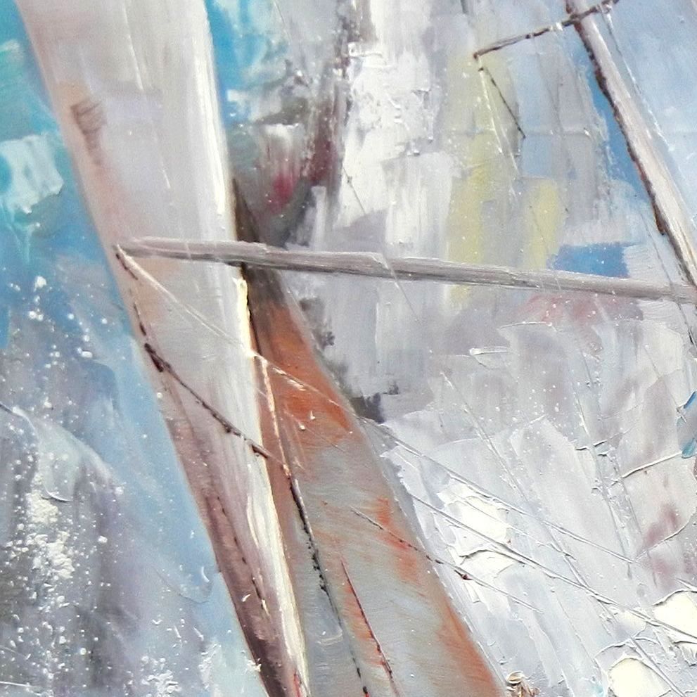 Riproduzioni & Creazioni: Segelschiff hart am Wind – Nuovo (secondo la descrizione) da Larnaca venduto da KunstDepot24 1