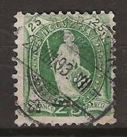 CH067c - Helvetia debout 67c vollstempel