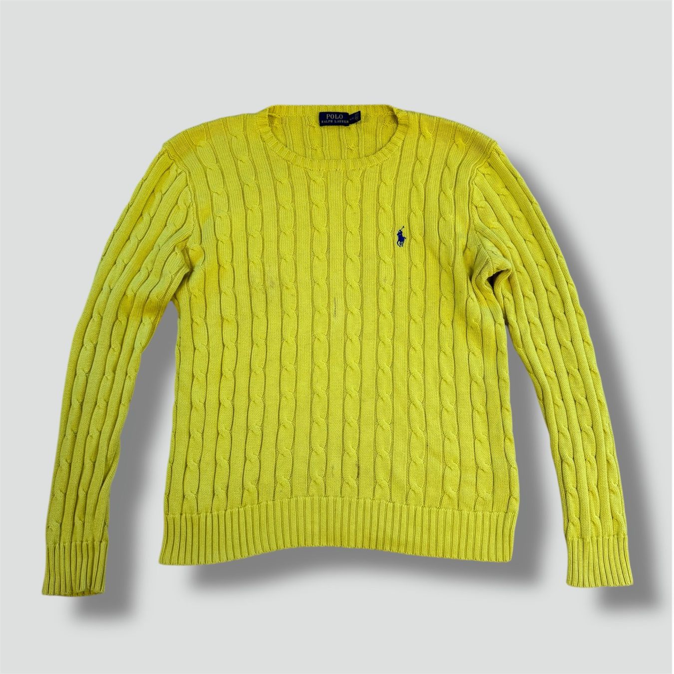 Polo Ralph Lauren Maglioni & Felpe: Polo Ralph Lauren knitted yellow sweatshirt strickpullover – Usato da St. Gallen venduto da sourced_limited