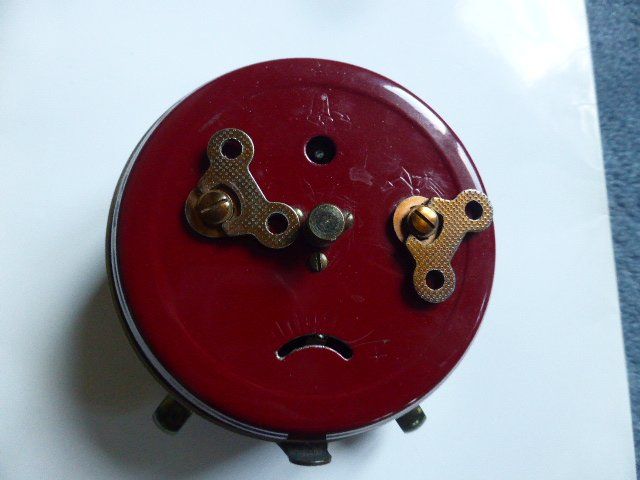 Junghans Sveglie: Junghans,Wecker,Diehl Cavalier,antik,Bordeaux,Metall,Messing – Usato da Lausen venduto da liesfisch 3