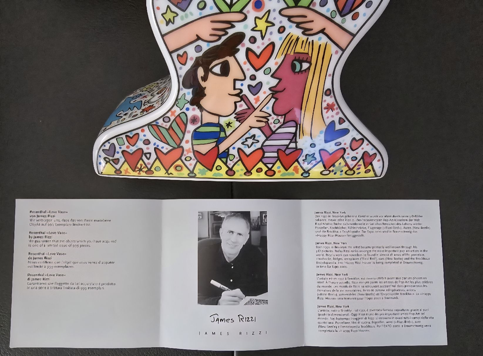 Vasi & Recipienti: James Rizzi "Love Vase"2002 – Nuovo (secondo la descrizione) da Riehen venduto da harald13 5