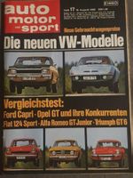 AMS 17/69 Opel GT Alfa GT J Fiat 124 Sport TR 6 Capri 99 xa